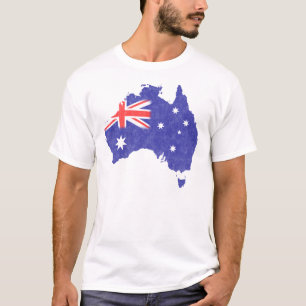 Australien-Flagge Vintage abgenutzt T-Shirt