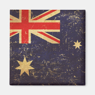 Australien-Flagge Vintage-Design Magnet