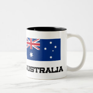Australien-Flagge Zweifarbige Tasse