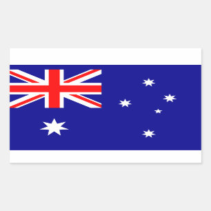 Australien-Flaggen-Aufkleber Rechteckiger Aufkleber