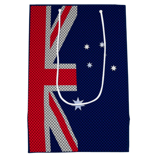 Australien-Flaggen-Entwurf in den Mittlere Geschenktüte (Rückseite)