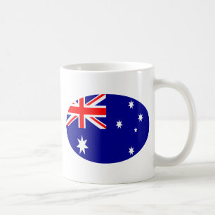 Australien Flaggen Oval der MUSEUM Zazzle Geschenk Kaffeetasse