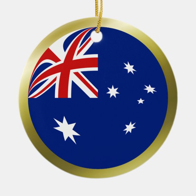 Australien-Flaggen-Verzierung Keramik Ornament (Vorne)