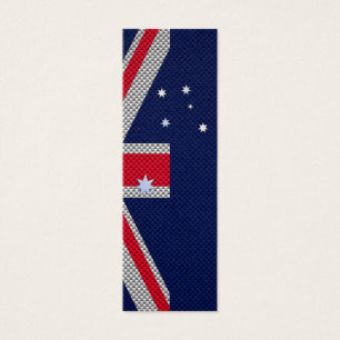 Australien Flaggendesign im Carbon Fibre Chrome St