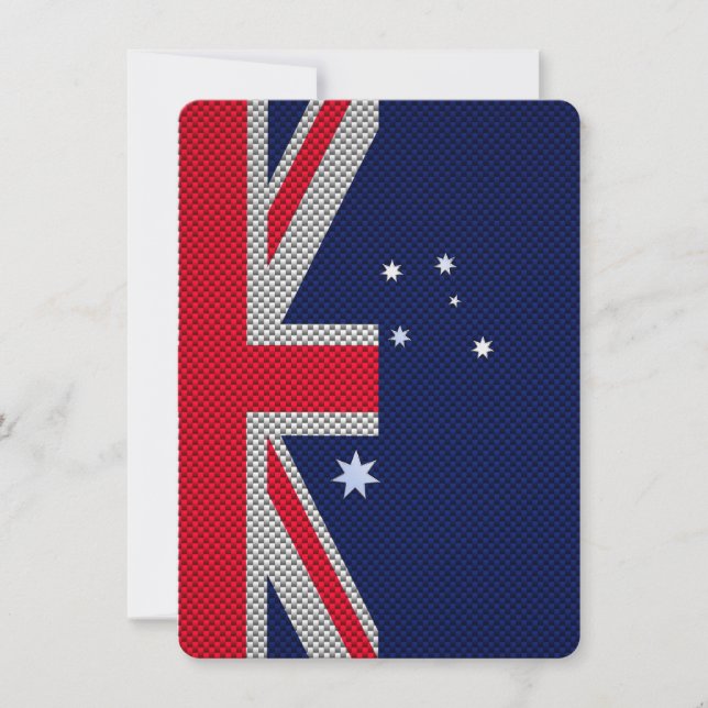 Australien Flaggendesign im Carbon Fibre Chrome St (Vorderseite)