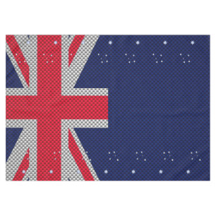 Australien Flaggendesign in Carbon-Chrome-Stilen Tischdecke