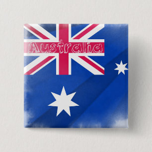 Australien Flaggenflagge Button