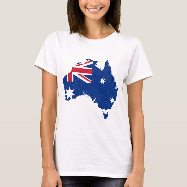 Australien Flaggenplan T-Shirt (Vorderseite)