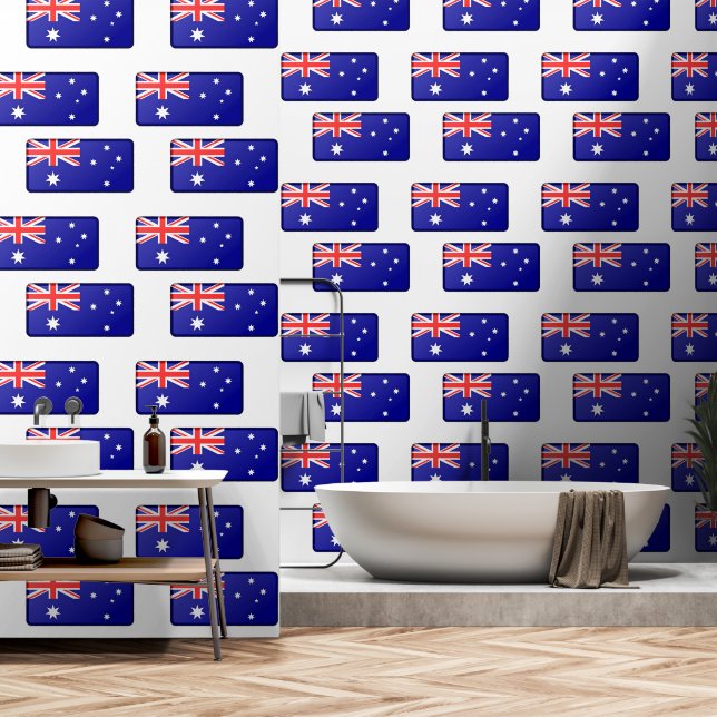 Australien Flags Patriotic Tapete (Badezimmer)