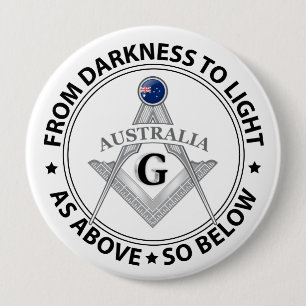 Australien Freimaurerei Zeichen Button