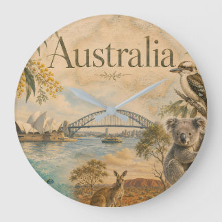 Australien für Liebhaber Australiens Große Wanduhr