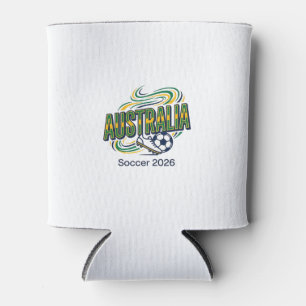 Australien Fußball 2026 Fußball Fett Land Typograf Dosenkühler