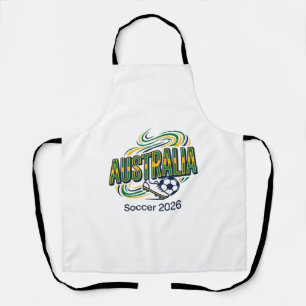 Australien Fußball 2026 Fußball Fett Land Typograf Schürze