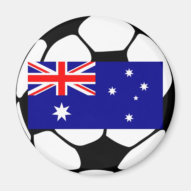 Australien Fußball Ball Magnet (Vorne)