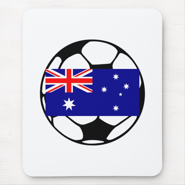Australien Fußball Ball Mousepad (Vorne)