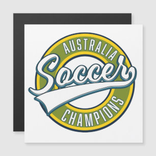 Australien Fußball Champions Logo. Magnetkarte