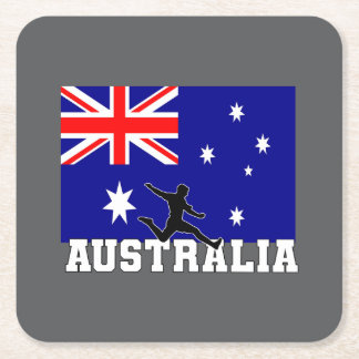 Australien Fußball Soccer Australien Nationalmanns Rechteckiger Pappuntersetzer