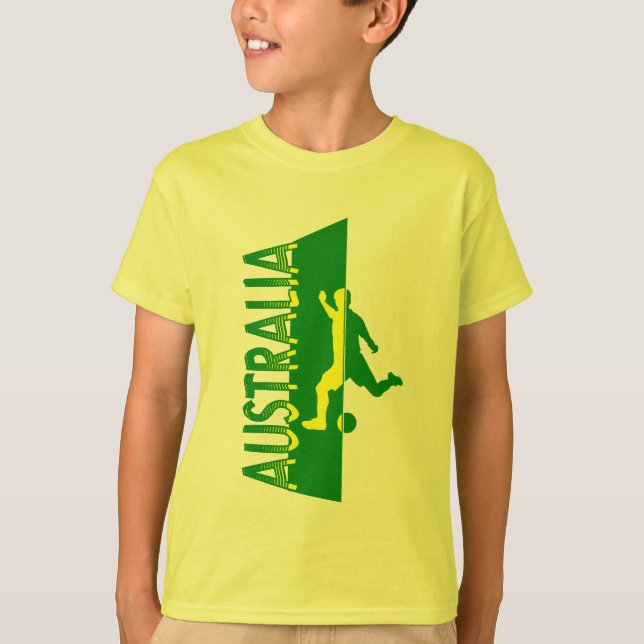Australien Fußball-Spieler-Design #2 T-Shirt (Vorderseite)