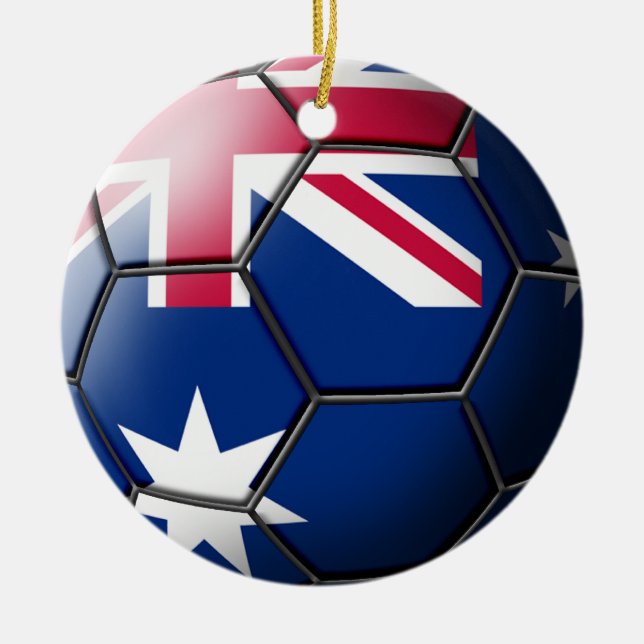 Australien-Fußball-Verzierung Keramikornament (Vorne)