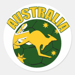 Australien-Fußballentwurf Aufkleber