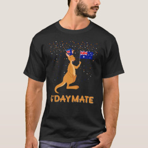 Australien Gday Mate Funny Kangaroo Australian Sym T-Shirt