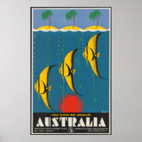 Australien - Great Barrier Reef Vintage Poster