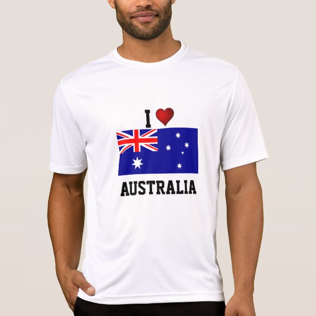 AUSTRALIEN: I LIEBE AUSTRALIEN T-Shirt (Vorderseite)