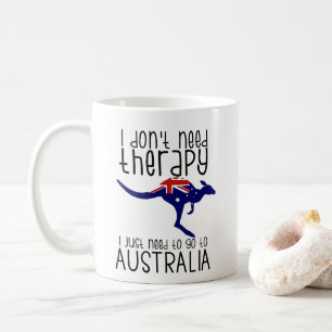 Australien Ich brauche keine Therapiereise Reisezi Kaffeetasse