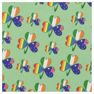 Australien Irland Gay Pride Kleeblatt Stoff