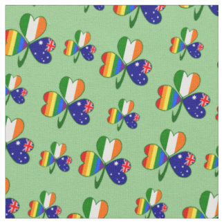 Australien Irland Gay Pride Kleeblatt Stoff