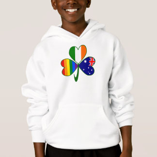 Australien Irland Gay Pride Shamrock Hoodie