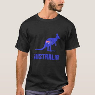 Australien Kangaroo Australien Flaggen Touristen I T-Shirt