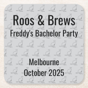 Australien Kangaroo Bachelor Party Untersetzer