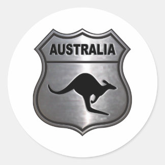 Australien Kangaroo Runder Aufkleber