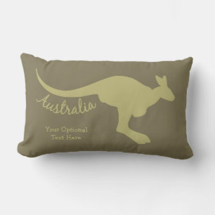 Australien Kangaroo Zoll-Text- und Farbkissen Kissen Für Draußen