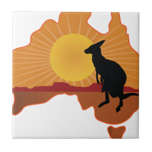 Australien-Känguru Fliese