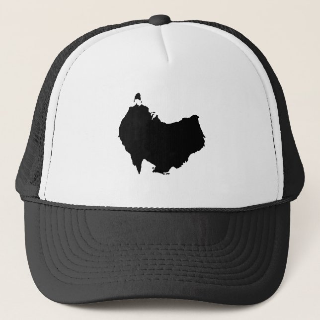 Australien-Karte unten unter visuellem Truckerkappe (Vorderseite)