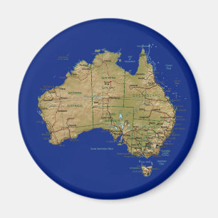 Australien-Karten-Magnet Magnet