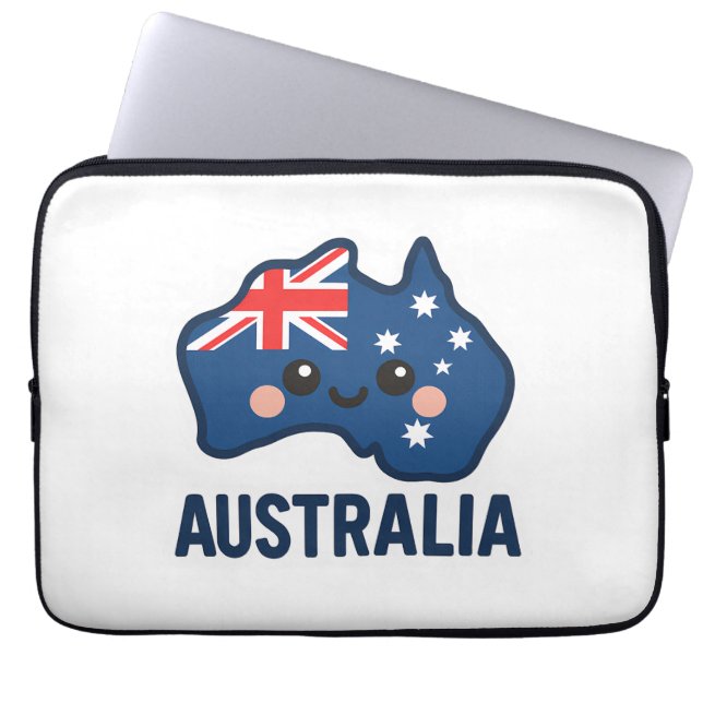 Australien Kawaii Fusion - Bold & Adorable Laptopschutzhülle (Vorderseite)