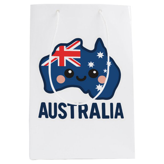 Australien Kawaii Fusion - Bold & Adorable Mittlere Geschenktüte (Vorderseite)