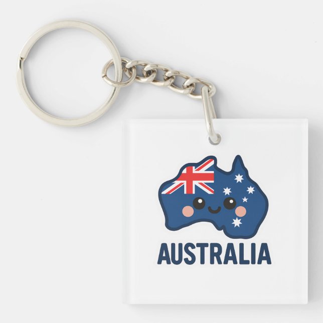 Australien Kawaii Fusion - Bold & Adorable Schlüsselanhänger (Vorderseite)