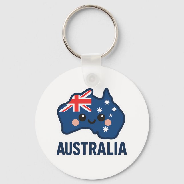 Australien Kawaii Fusion - Bold & Adorable Schlüsselanhänger (Vorderseite)