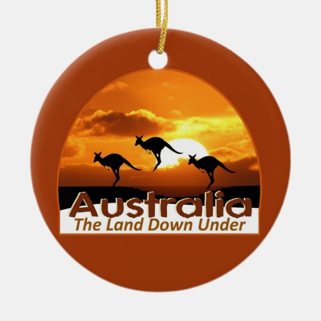AUSTRALIEN KERAMIK ORNAMENT (Vorne)