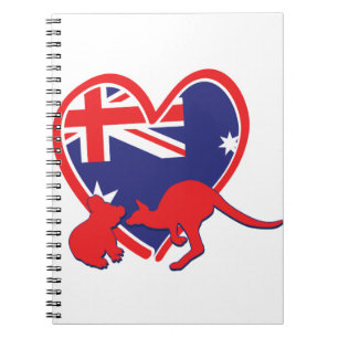 Australien Koala Känguru Notizblock