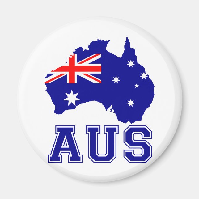 Australien Kontinent Magnet (Vorne)