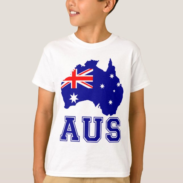 Australien Kontinent T-Shirt (Vorderseite)