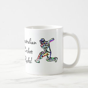 Australien-Kricket schaukelt Flaggen-Tasse Kaffeetasse