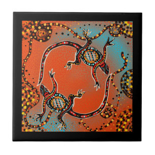 AUSTRALIEN KUNST    FLIESE