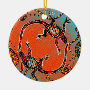 AUSTRALIEN KUNST    KERAMIK ORNAMENT