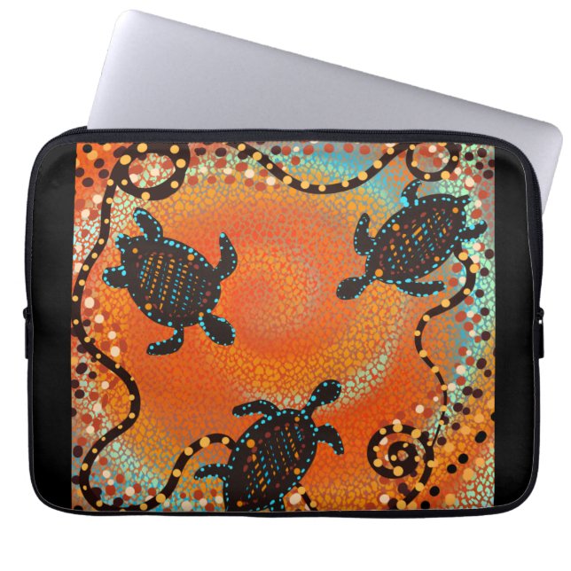 AUSTRALIEN KUNST   LAPTOPSCHUTZHÜLLE (Vorderseite)